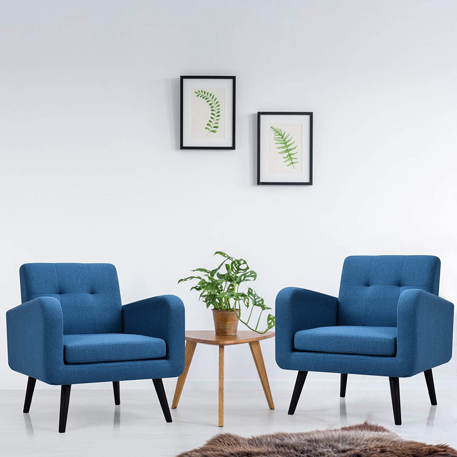 Button-Tufted Armchair