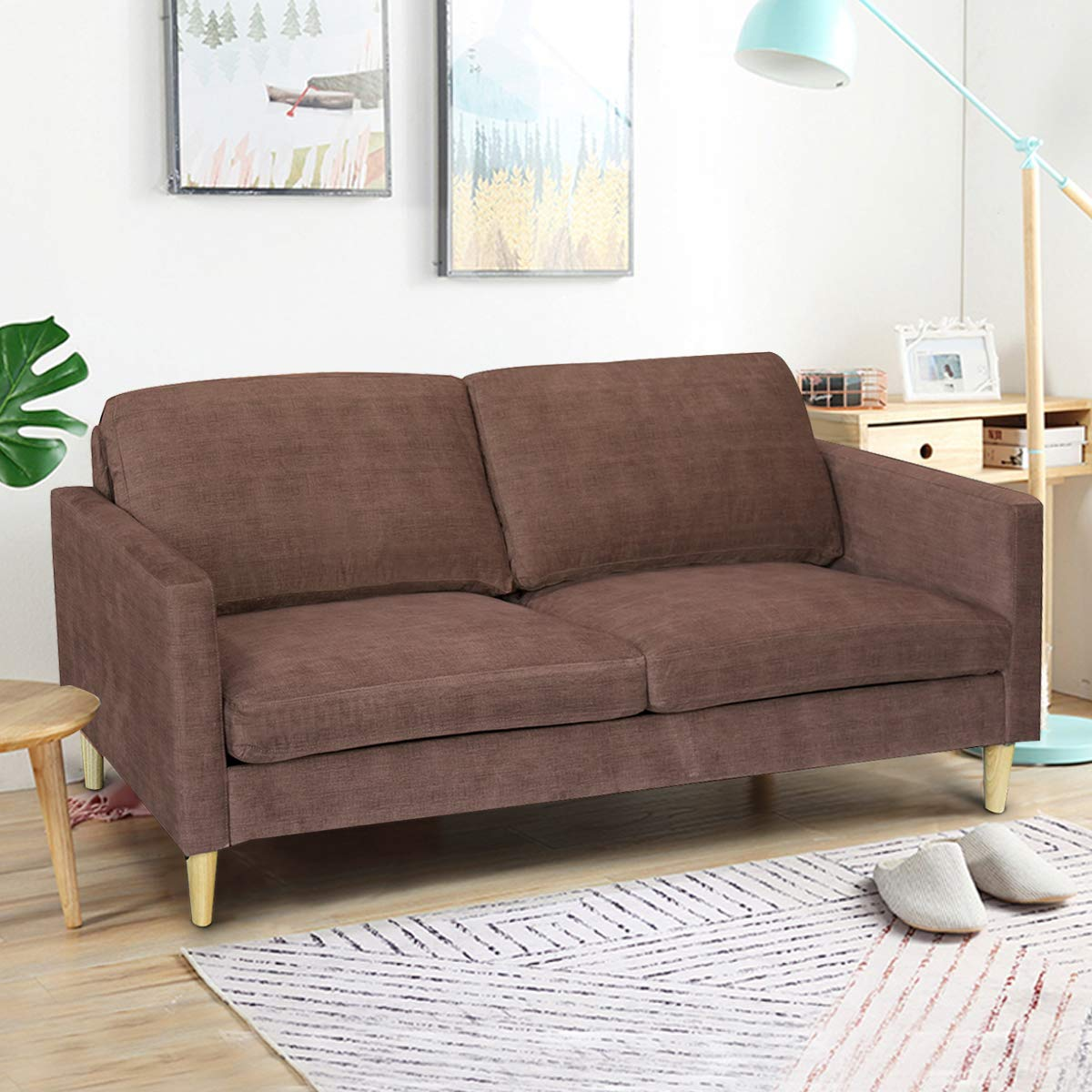 Two-Seat Upholstered Sofa