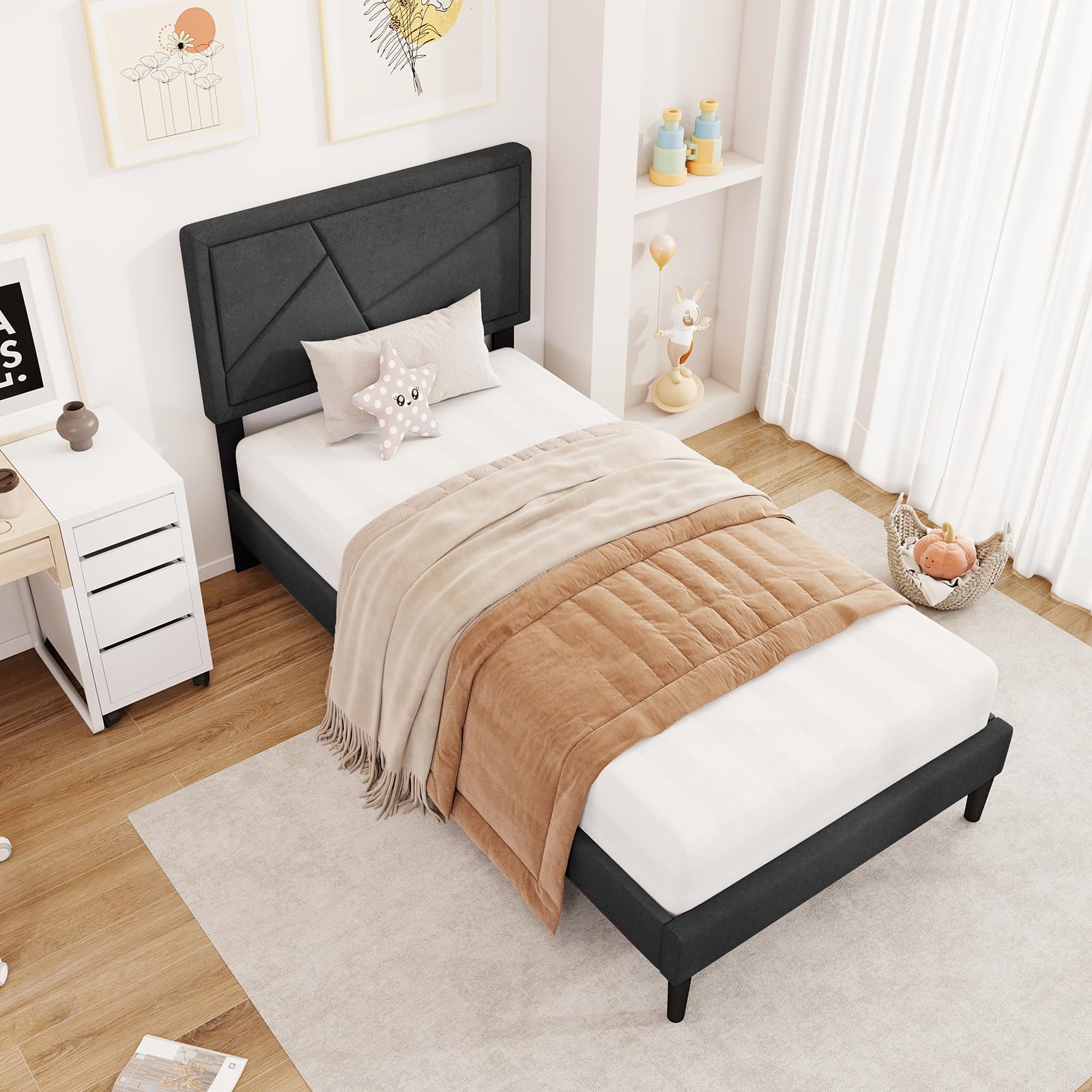 Upholstered Platform Bed Frame