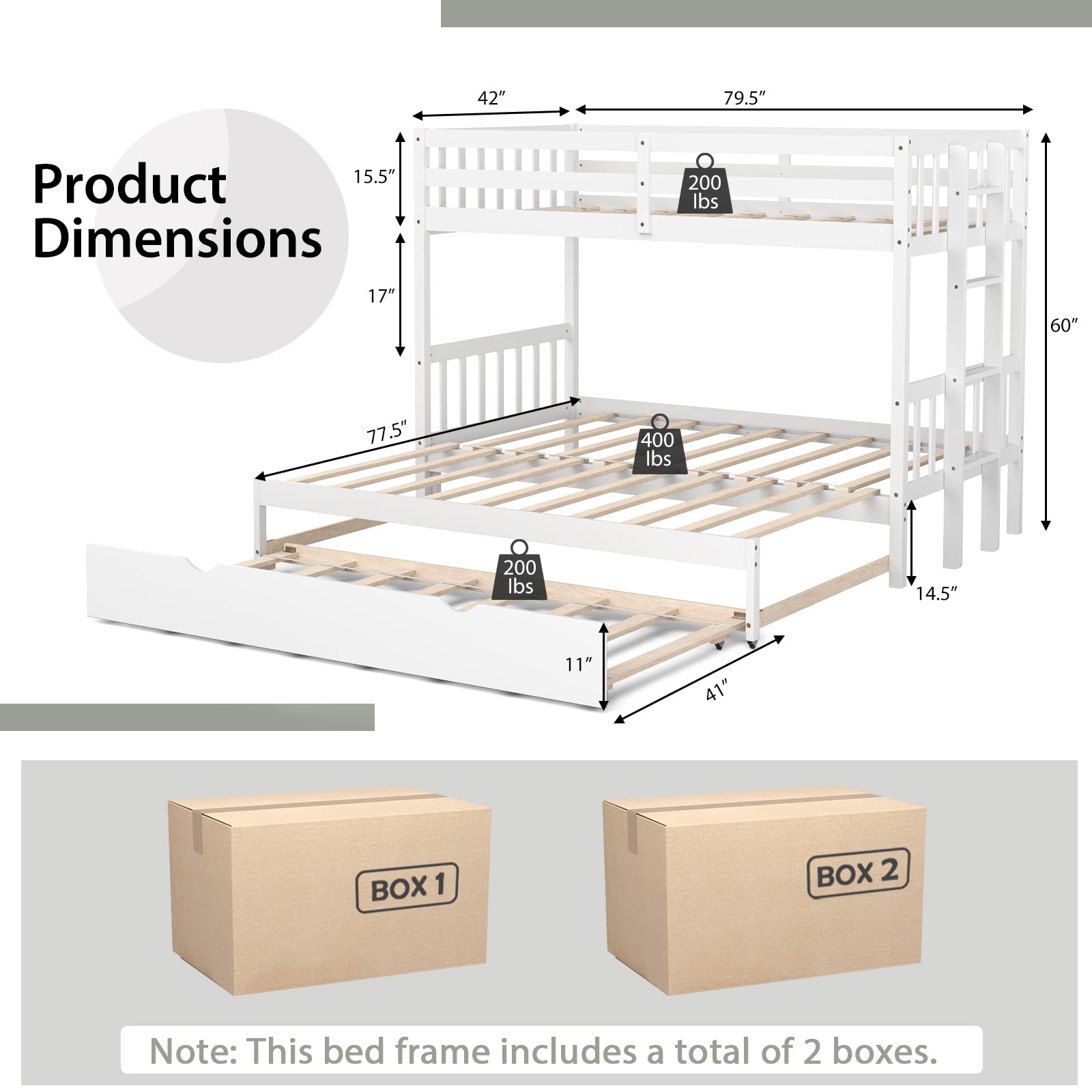 Bunk Bed with Trundle