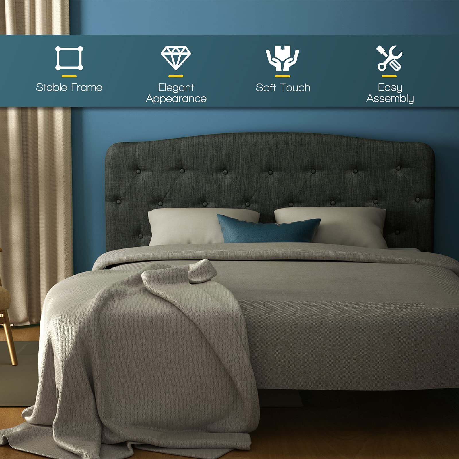 Adjustable Headboard Bed Frame