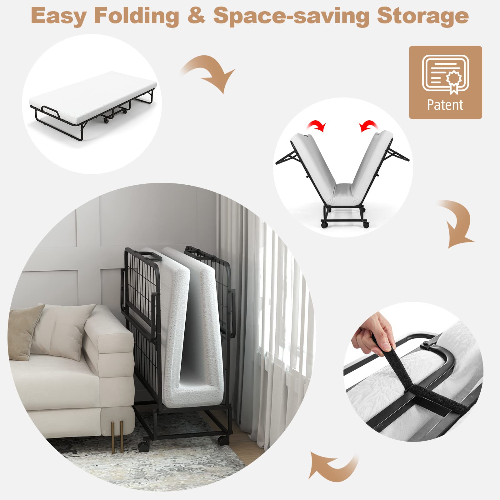 Portable Folding Guest Bed