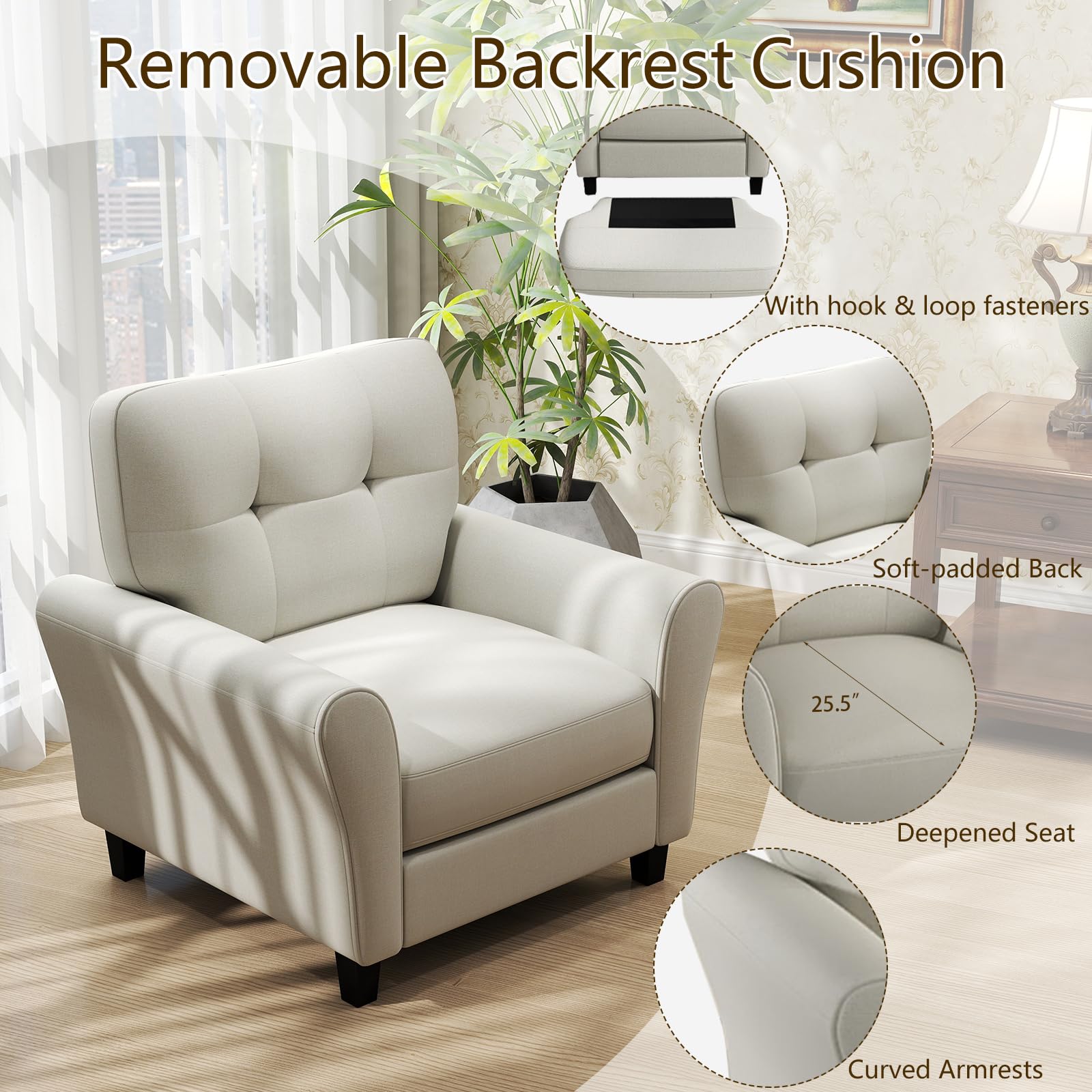 Upholstered Armchair