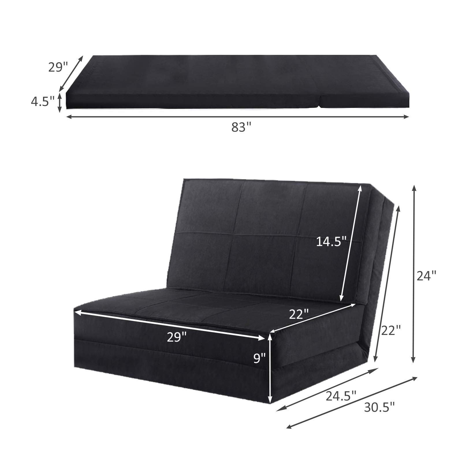 Convertible Futon Sofa Bed