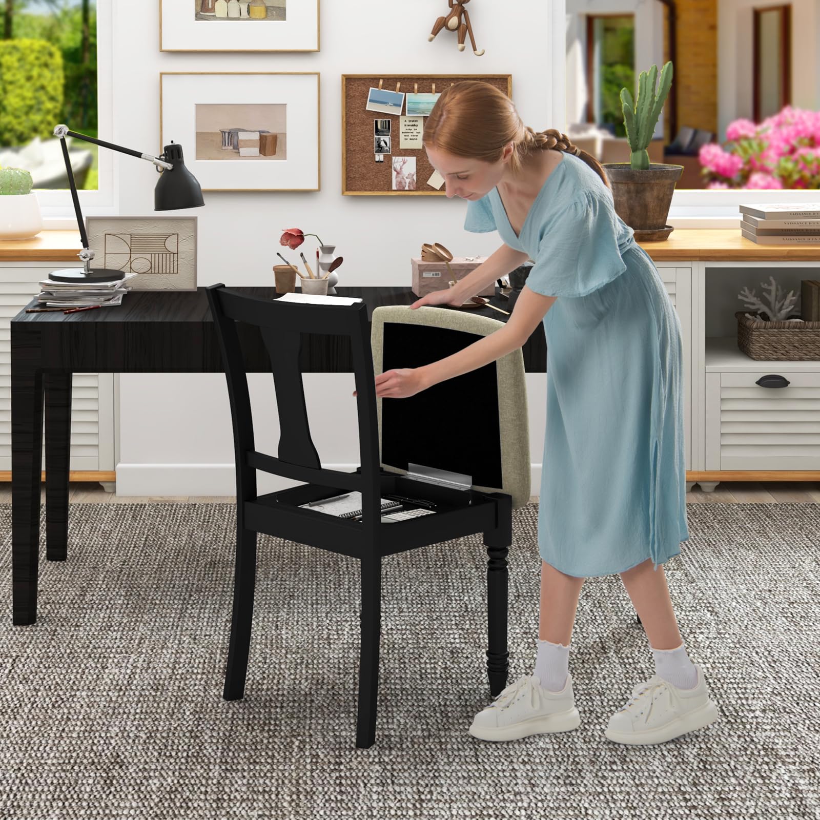 Dining Chair with Storage