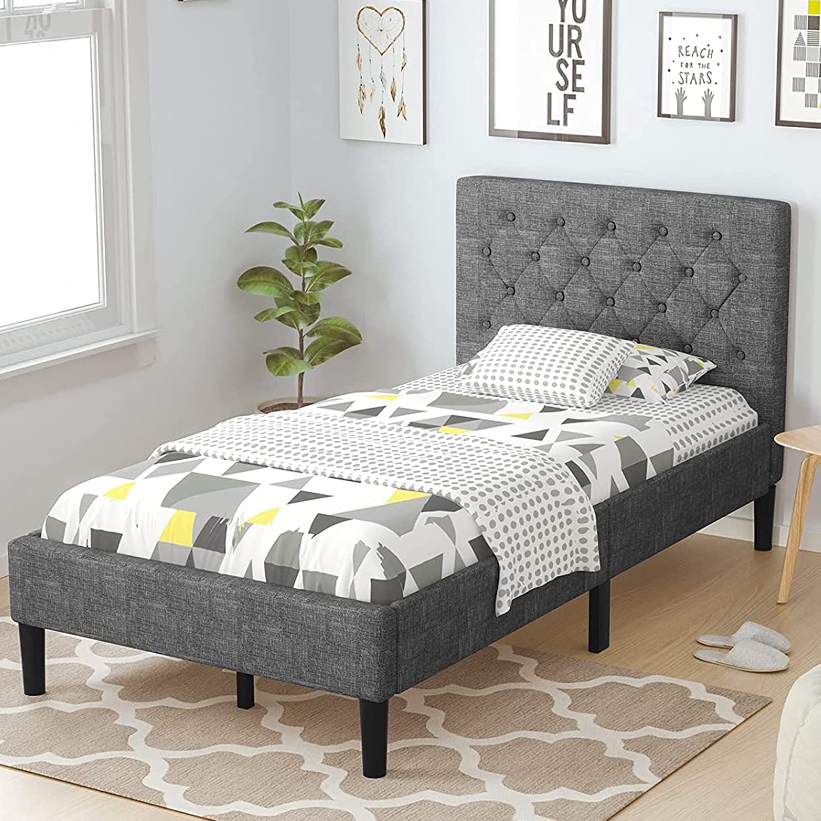 Classic Upholstered Bed Frame