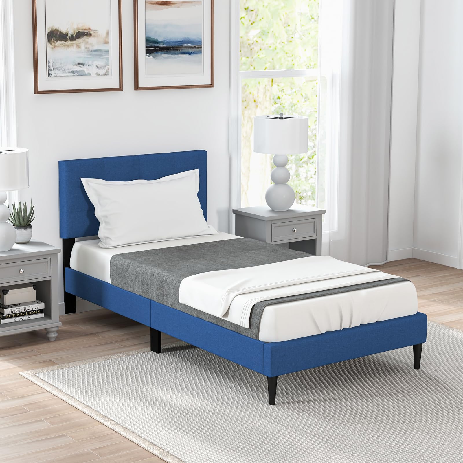 Modern Upholstered Platform Bed Frame