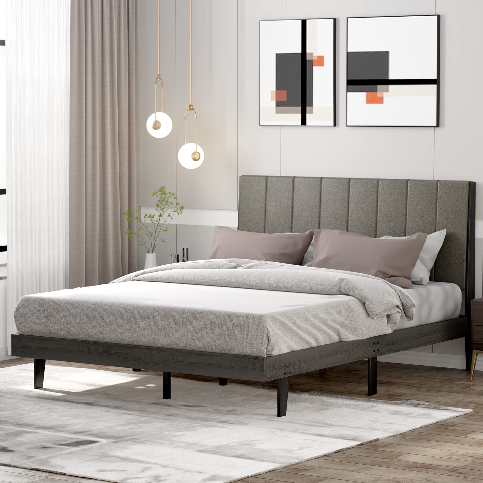 Premium Upholstered Bed Frame with Storage