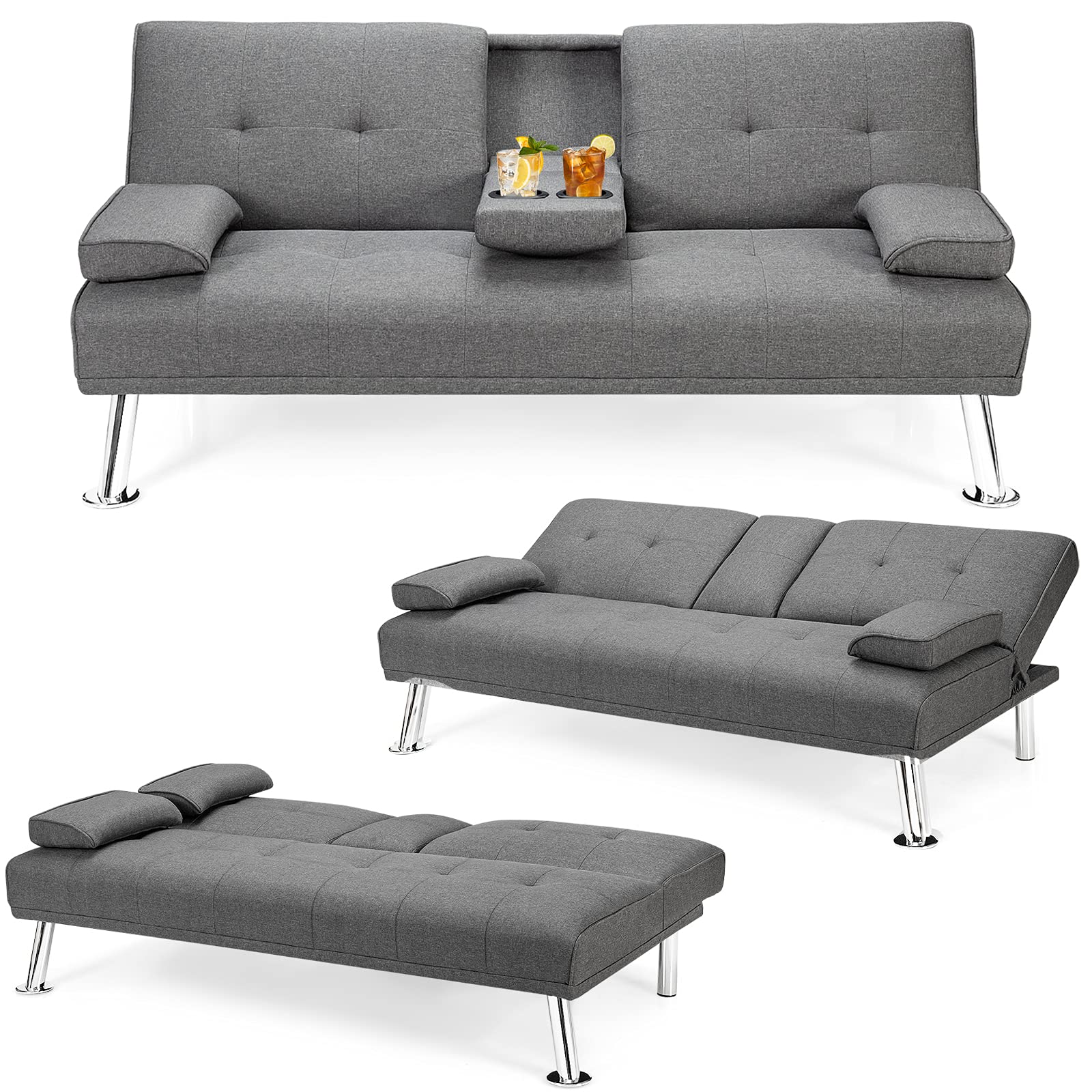 Classic Convertible Futon Sofa Bed