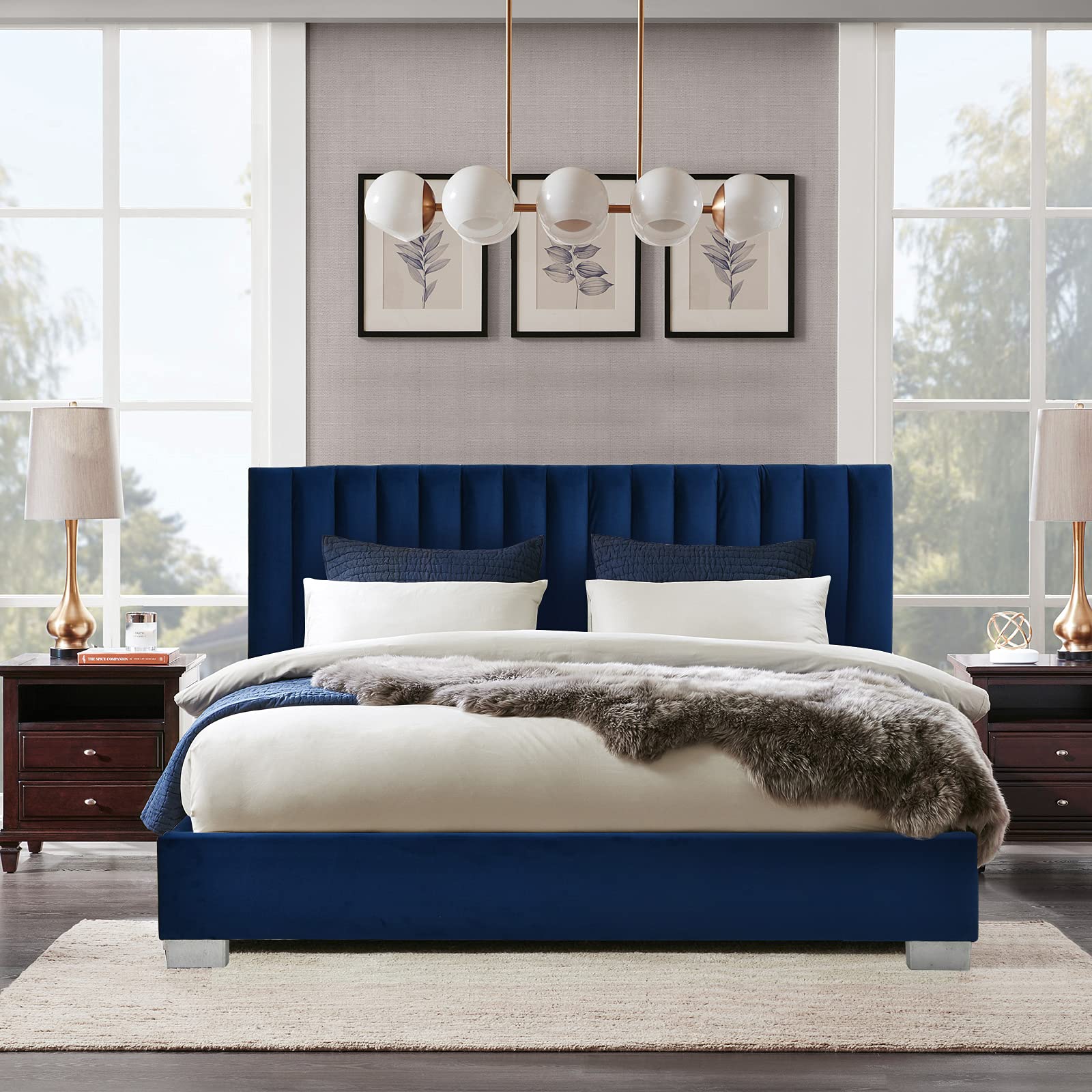 Premium Upholstered Platform Bed
