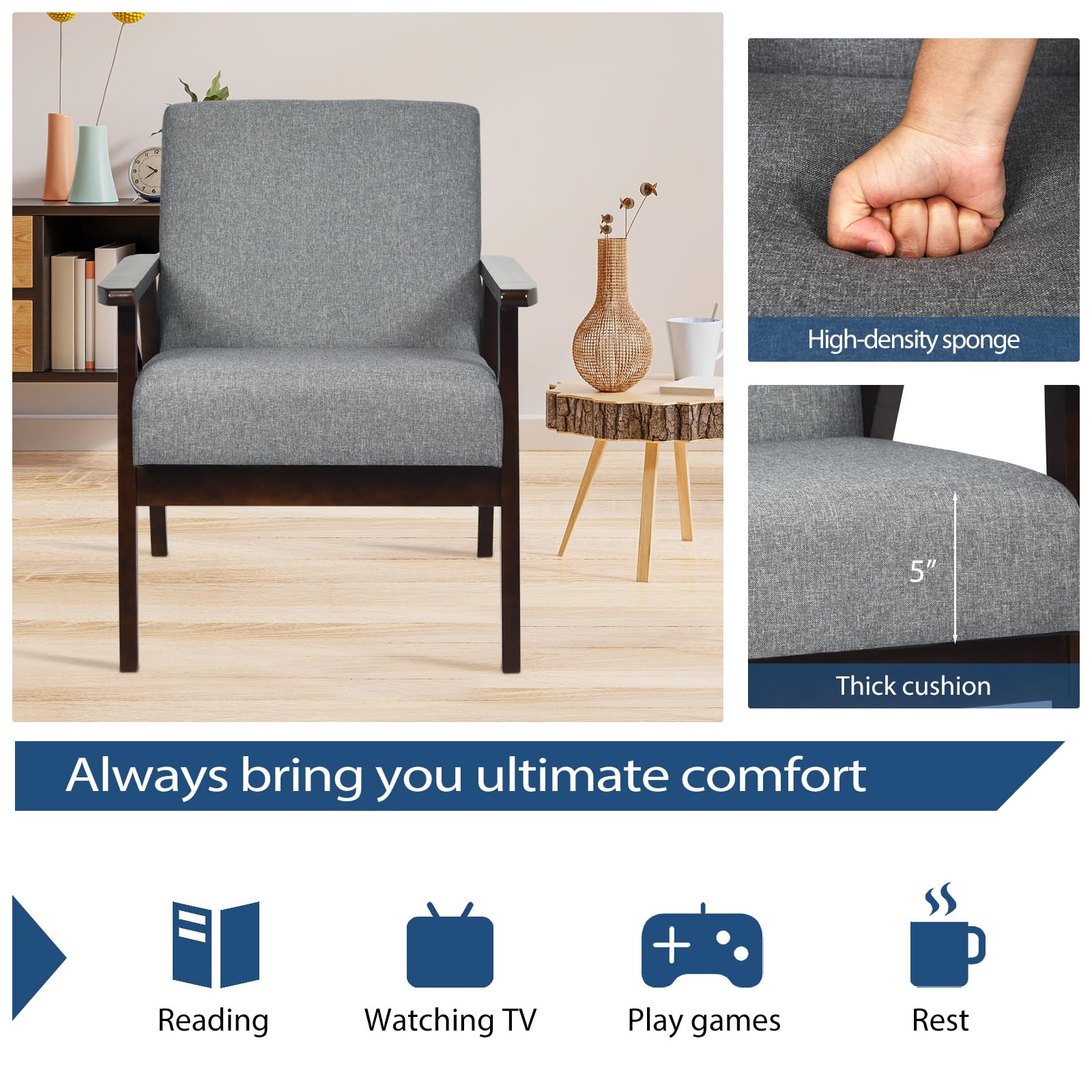 Premium Upholstered Armchair