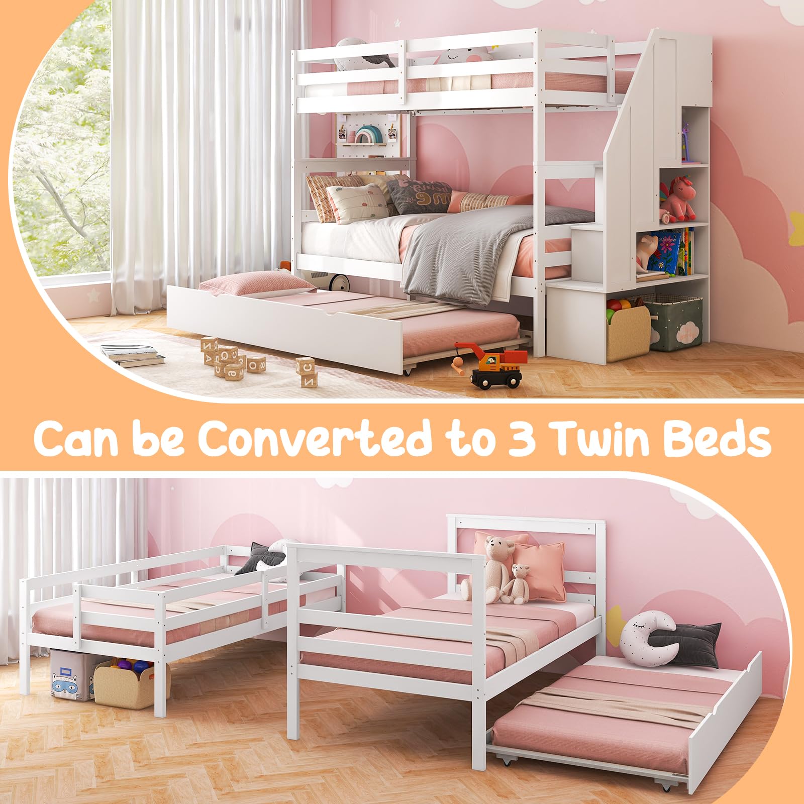 Classic Convertible Bunk Bed