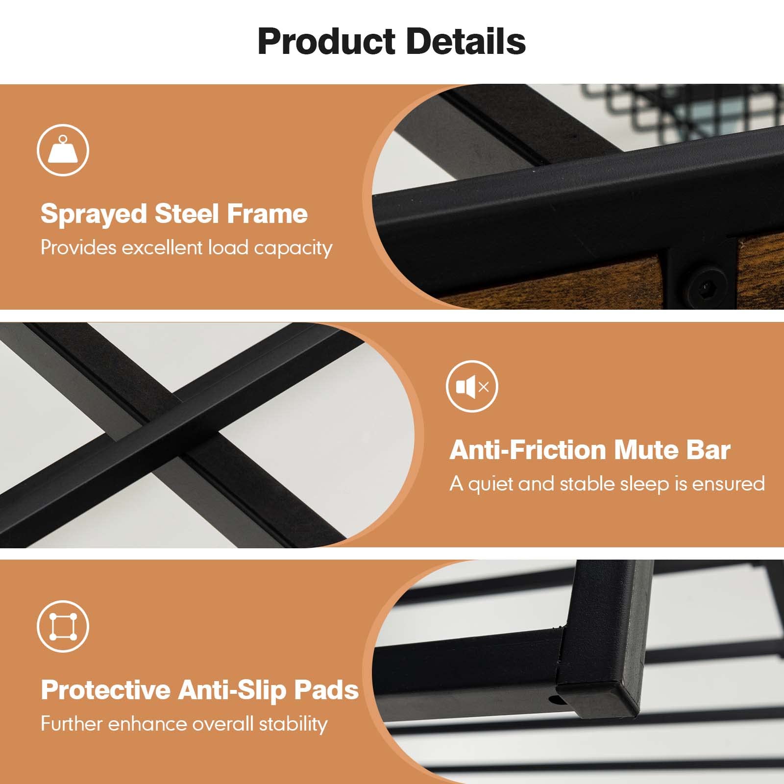 Premium Platform Bed Frame with Storage