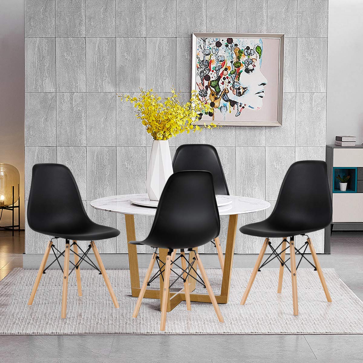 Premium Mid Century Modern Dining Chair Set