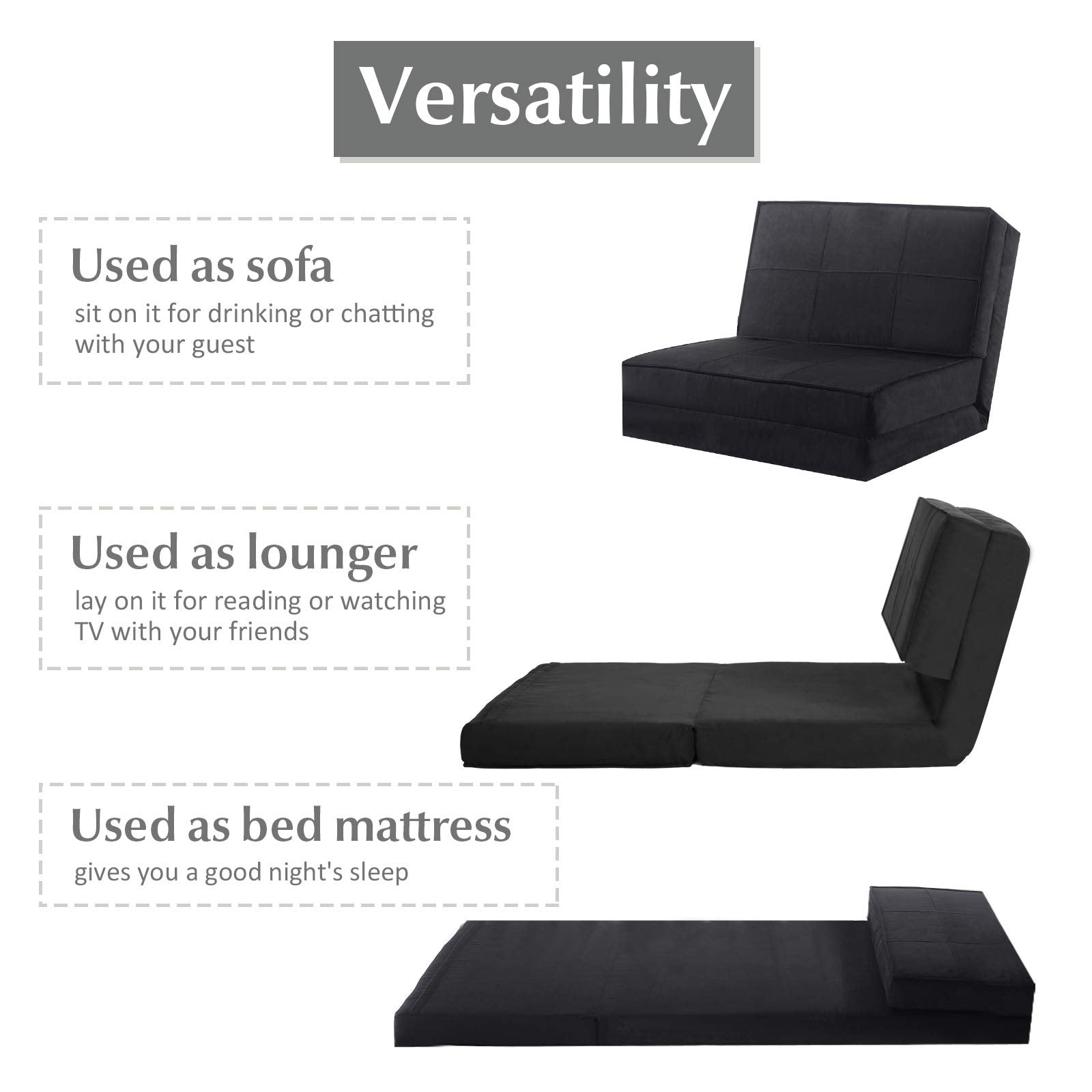 Premium Adjustable Convertible Sofa Chair