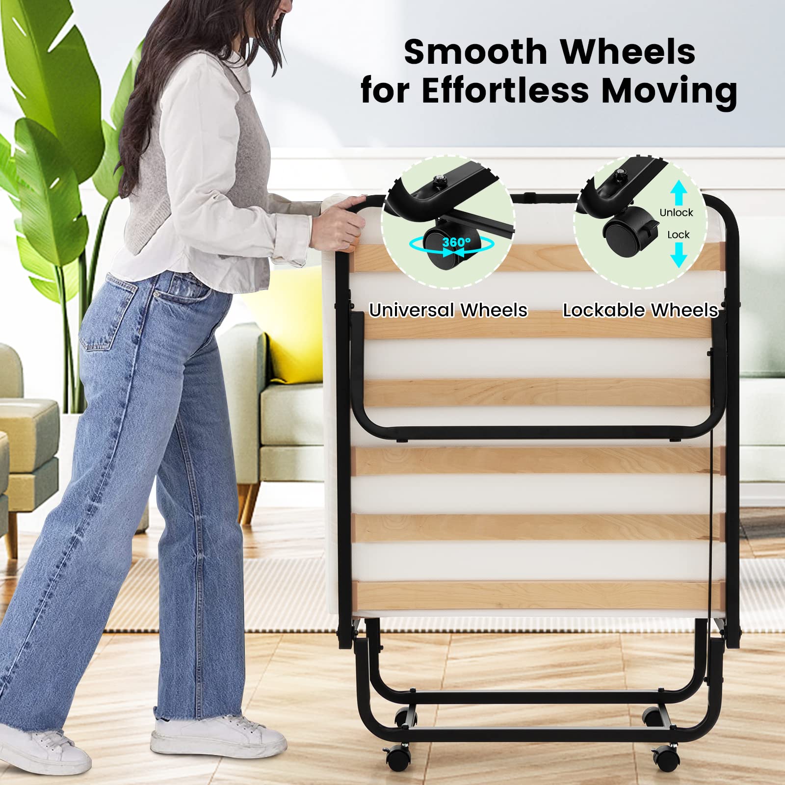 Premium Folding Bed with Mattress